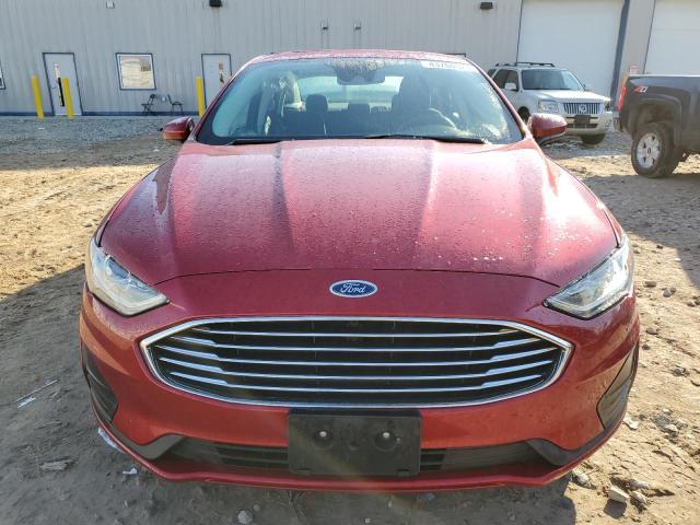 3FA6P0T99LR163093 - 2020 FORD FUSION SE RED photo 5