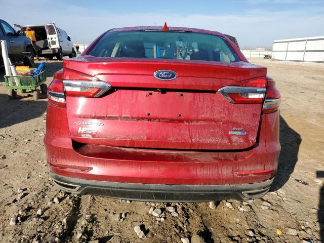 3FA6P0T99LR163093 - 2020 FORD FUSION SE RED photo 6