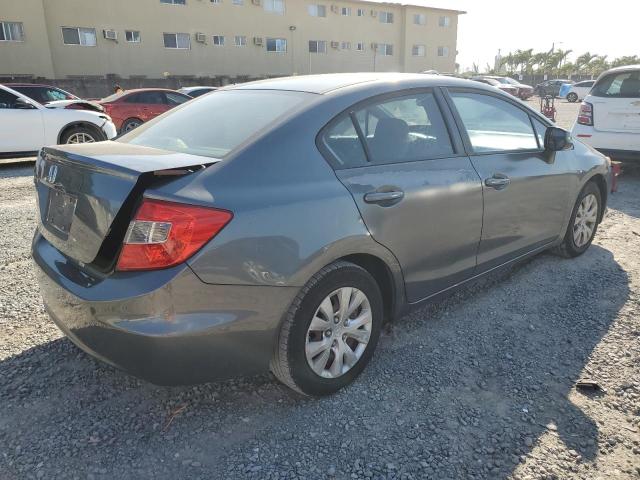 19XFB2F53CE102911 - 2012 HONDA CIVIC LX GRAY photo 3