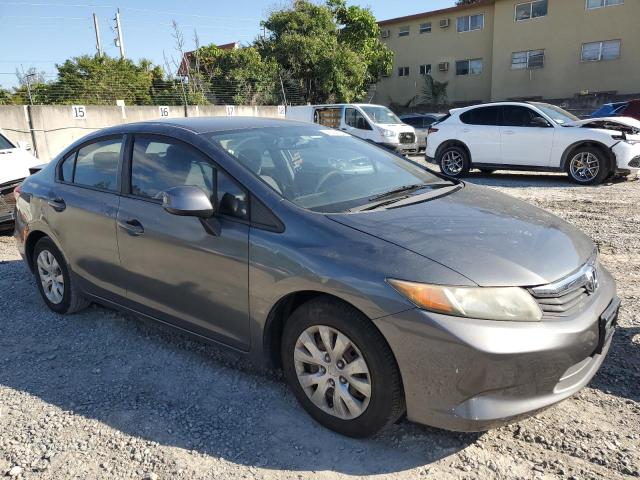 19XFB2F53CE102911 - 2012 HONDA CIVIC LX GRAY photo 4