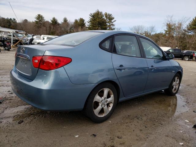 KMHDU46D57U069983 - 2007 HYUNDAI ELANTRA GLS BLUE photo 3