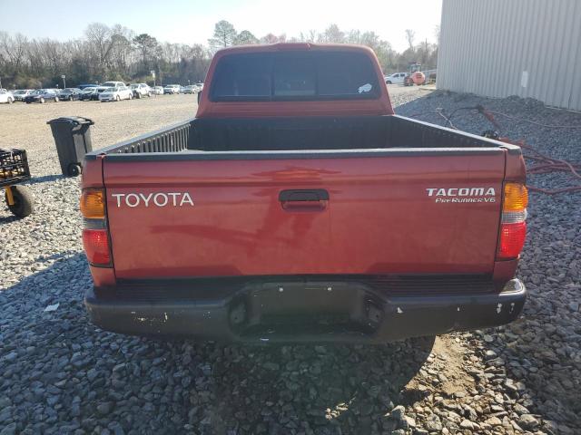 5TESN92N02Z066512 - 2002 TOYOTA TACOMA XTRACAB PRERUNNER RED photo 6