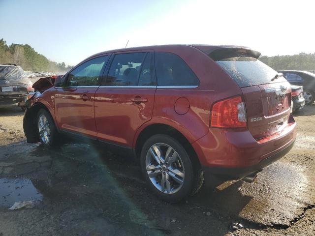 2FMDK3KC5EBB29647 - 2014 FORD EDGE LIMITED RED photo 2