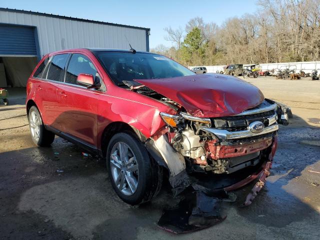 2FMDK3KC5EBB29647 - 2014 FORD EDGE LIMITED RED photo 4
