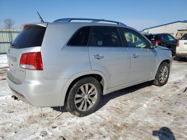 5XYKWDA23DG347708 - 2013 KIA SORENTO SX SILVER photo 3