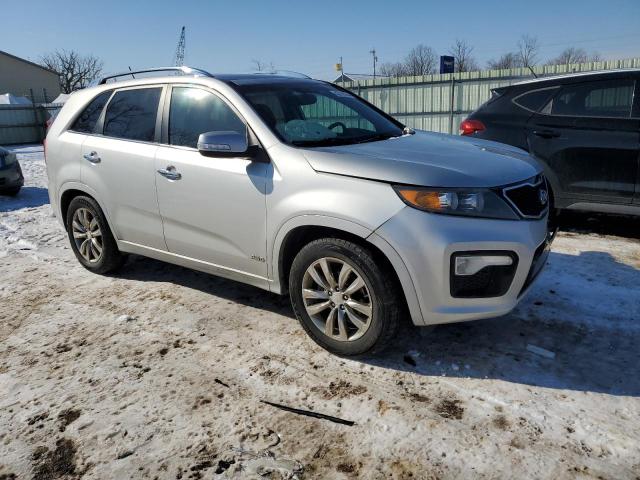 5XYKWDA23DG347708 - 2013 KIA SORENTO SX SILVER photo 4