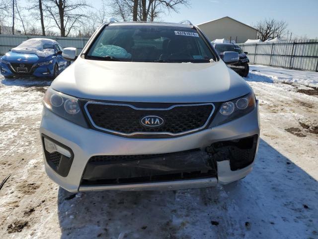 5XYKWDA23DG347708 - 2013 KIA SORENTO SX SILVER photo 5