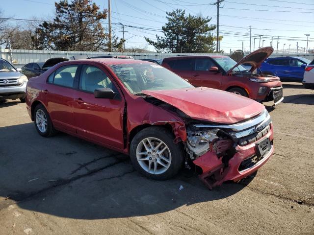 3FAHP0GA5AR317308 - 2010 FORD FUSION S RED photo 4