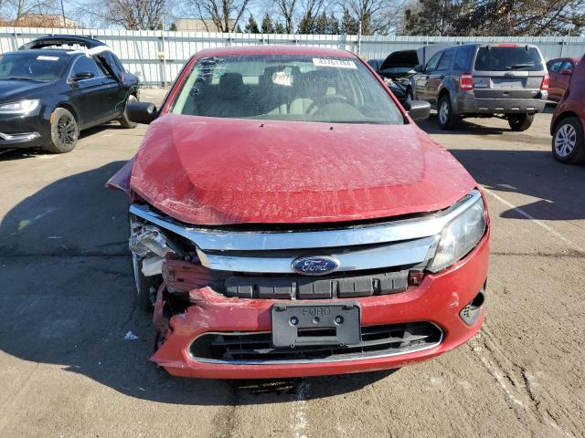 3FAHP0GA5AR317308 - 2010 FORD FUSION S RED photo 5