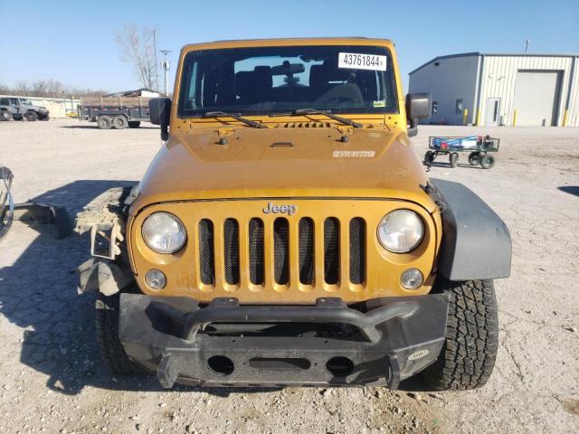 1C4AJWAG0EL252868 - 2014 JEEP WRANGLER SPORT GOLD photo 5