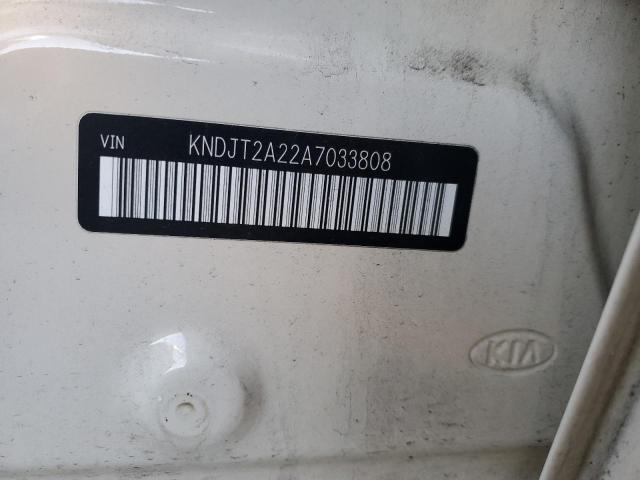 KNDJT2A22A7033808 - 2010 KIA SOUL + CREAM photo 12