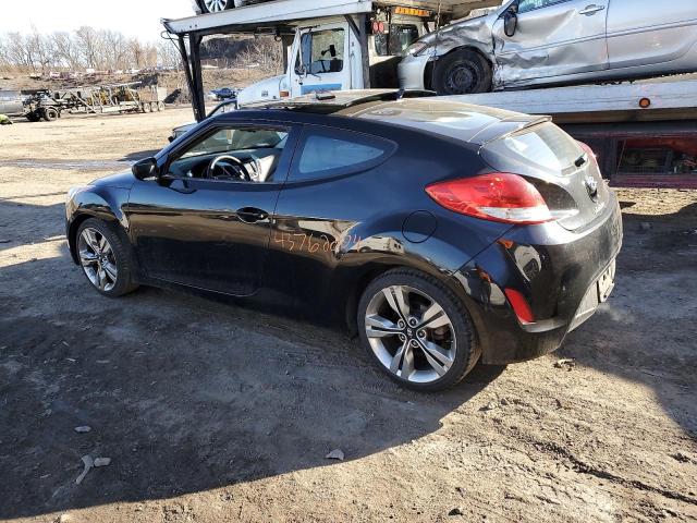 KMHTC6AD2CU037309 - 2012 HYUNDAI VELOSTER BLACK photo 2