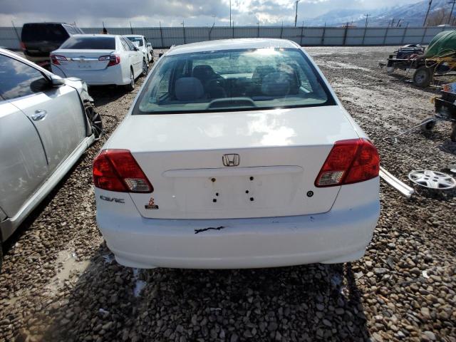 2HGES16344H641968 - 2004 HONDA CIVIC DX VP WHITE photo 6