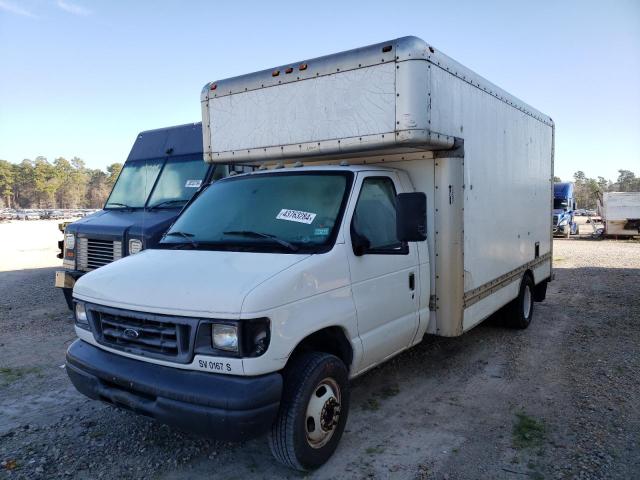 1FDXE45S27DA58174 - 2007 FORD ECONOLINE E450 SUPER DUTY CUTAWAY VAN WHITE photo 1