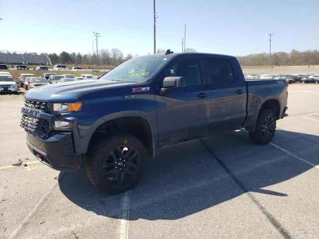 1GCPYCEL1MZ257097 - 2021 CHEVROLET SILVERADO K1500 TRAIL BOSS CUSTOM BLUE photo 1