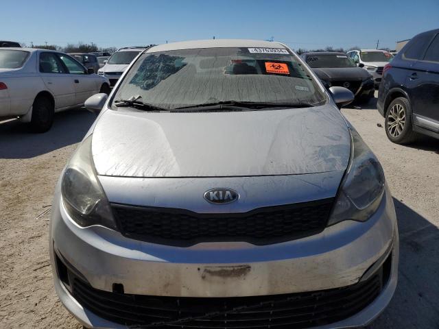 KNADM4A36G6608034 - 2016 KIA RIO LX SILVER photo 5