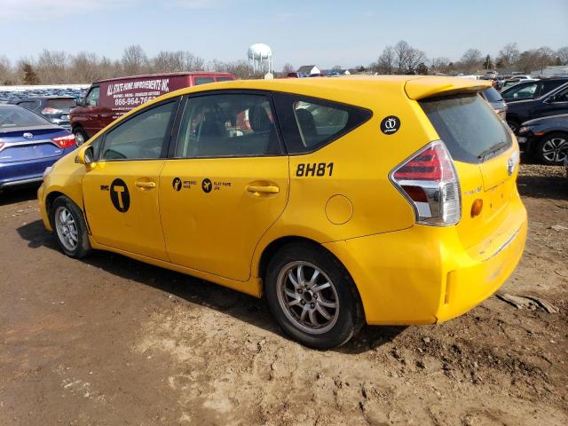 JTDZN3EU6GJ045549 - 2016 TOYOTA PRIUS V YELLOW photo 2