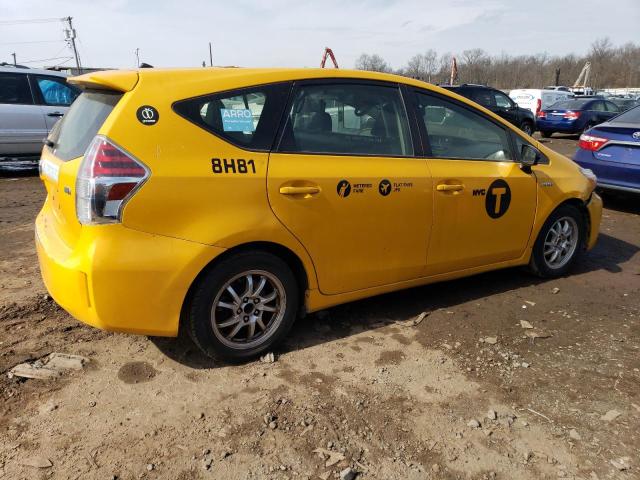 JTDZN3EU6GJ045549 - 2016 TOYOTA PRIUS V YELLOW photo 3