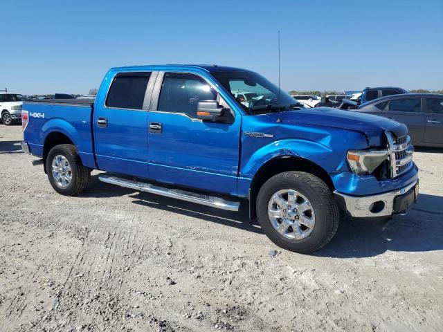 1FTFW1EF5EFC29581 - 2014 FORD F150 SUPERCREW BLUE photo 4