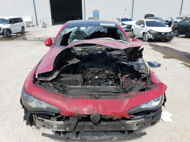 ZARFAEDN6J7579651 - 2018 ALFA ROMEO GIULIA Q4 RED photo 5