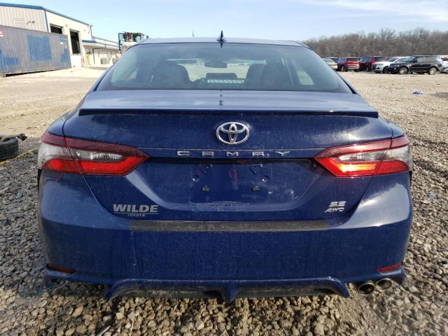 4T1G11BK3RU118836 - 2024 TOYOTA CAMRY SE NIGHT SHADE BLUE photo 6