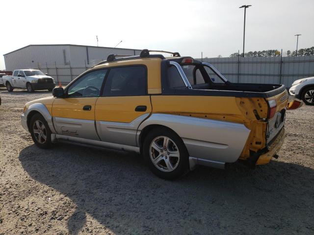 4S4BT62C037112170 - 2003 SUBARU BAJA SPORT YELLOW photo 2