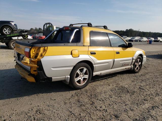 4S4BT62C037112170 - 2003 SUBARU BAJA SPORT YELLOW photo 3