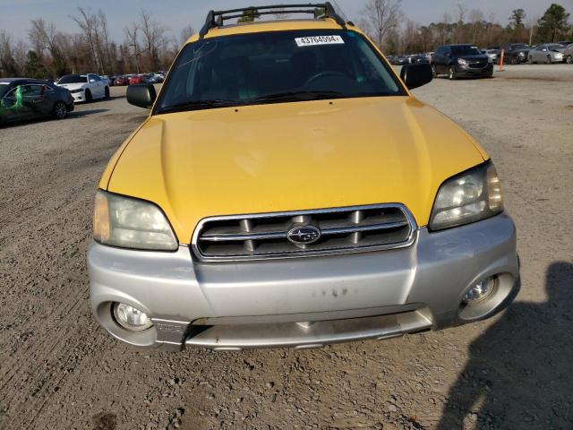 4S4BT62C037112170 - 2003 SUBARU BAJA SPORT YELLOW photo 5