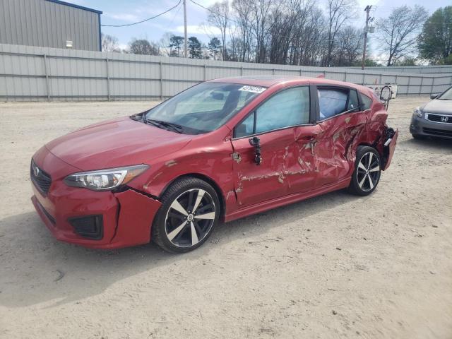 4S3GTAL62J3730116 - 2018 SUBARU IMPREZA SPORT RED photo 1