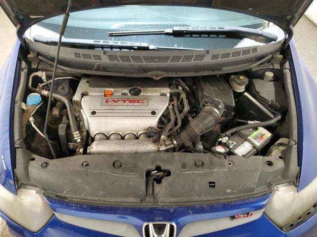 2HGFG21587H703901 - 2007 HONDA CIVIC SI BLUE photo 11