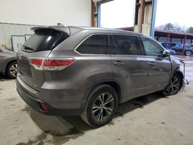 5TDKKRFH9GS126496 - 2016 TOYOTA HIGHLANDER XLE 灰色 照片 3