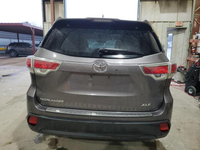 5TDKKRFH9GS126496 - 2016 TOYOTA HIGHLANDER XLE 灰色 照片 6