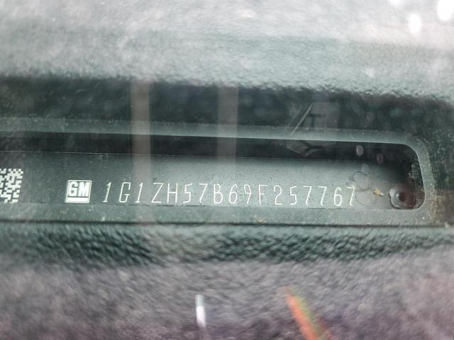 1G1ZH57B69F257767 - 2009 CHEVROLET MALIBU 1LT BLACK photo 12