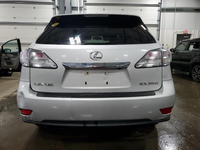 2T2BK1BA7AC046703 - 2010 LEXUS RX 350 SILVER photo 6