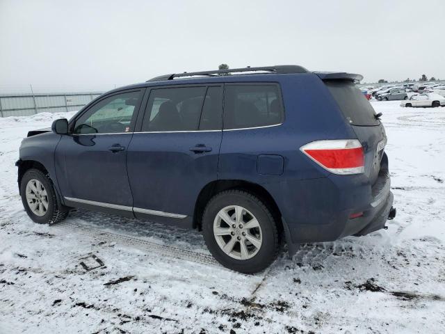 5TDBK3EH8BS081882 - 2011 TOYOTA HIGHLANDER BASE أزرق صورة 2