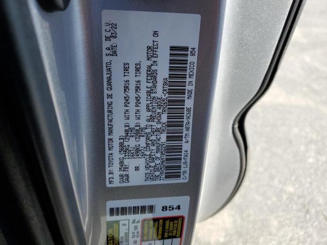 3TYRX5GN6NT052291 - 2022 TOYOTA TACOMA ACCESS CAB ნაცრისფერი ფოტო 12