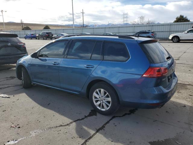 3VWC17AU9GM513207 - 2016 VOLKSWAGEN GOLF SPORT S BLUE photo 2