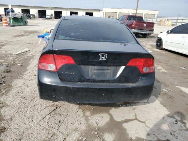 1HGFA16848L023206 - 2008 HONDA CIVIC EX BLACK photo 6