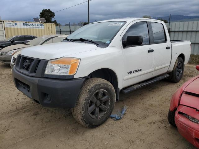 1N6BA0EK1BN323685 - 2011 NISSAN TITAN S WHITE photo 1