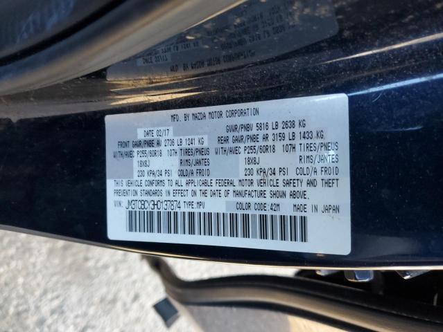 JM3TCBCY3H0137874 - 2017 MAZDA CX-9 TOURING BLUE photo 13