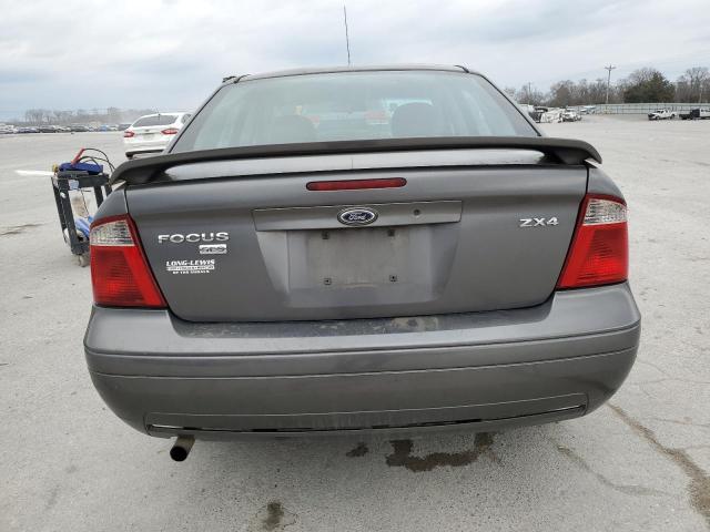 1FAHP34N16W144657 - 2006 FORD FOCUS ZX4 GRAY photo 6