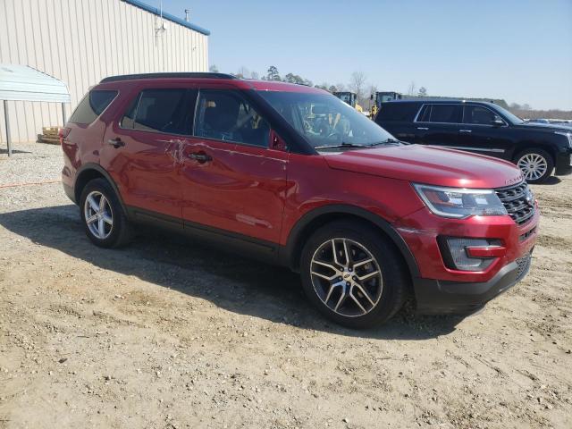 1FM5K8GT3GGB02209 - 2016 FORD EXPLORER SPORT MAROON photo 4