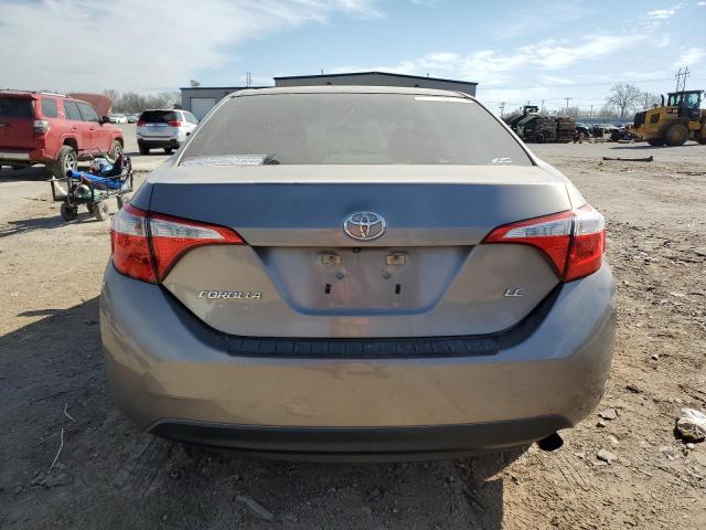 5YFBURHE6FP346778 - 2015 TOYOTA COROLLA L GRAY photo 6