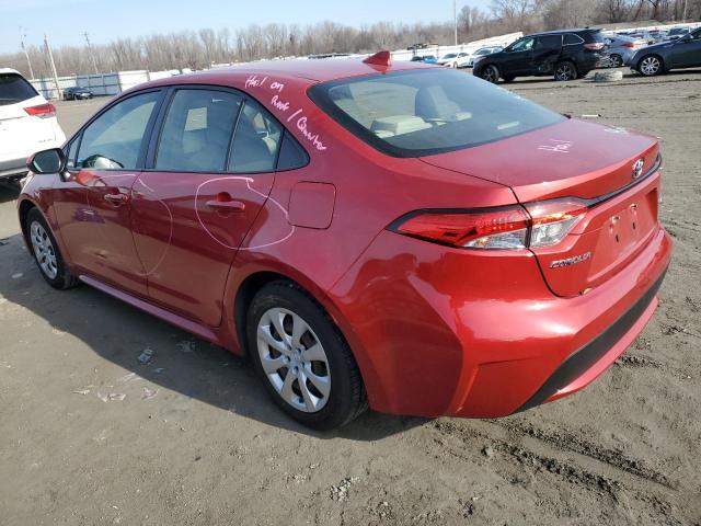 JTDEPRAE2LJ003321 - 2020 TOYOTA COROLLA LE RED photo 2