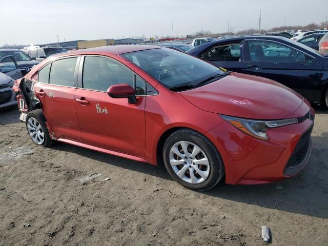 JTDEPRAE2LJ003321 - 2020 TOYOTA COROLLA LE RED photo 4