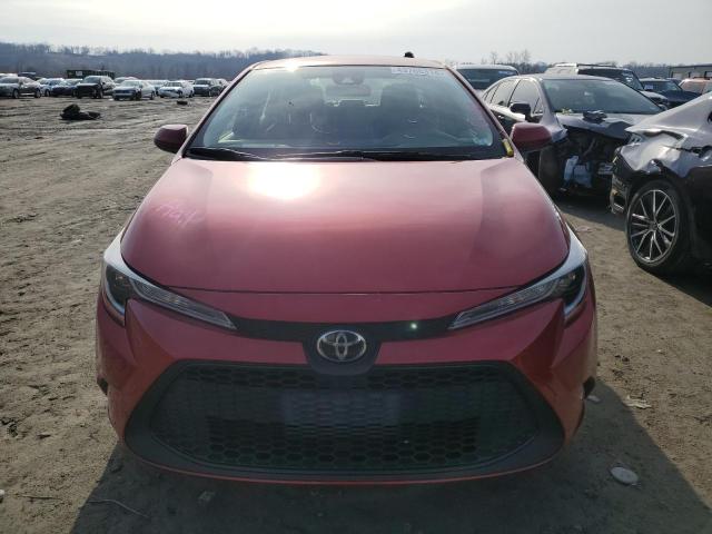 JTDEPRAE2LJ003321 - 2020 TOYOTA COROLLA LE RED photo 5