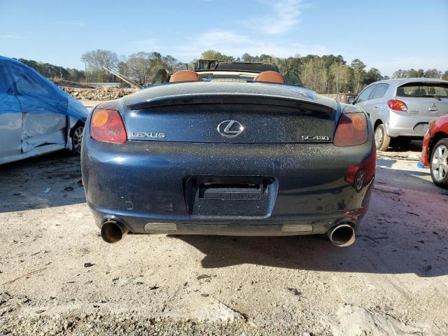 JTHFN48Y040053136 - 2004 LEXUS SC 430 BLUE photo 6