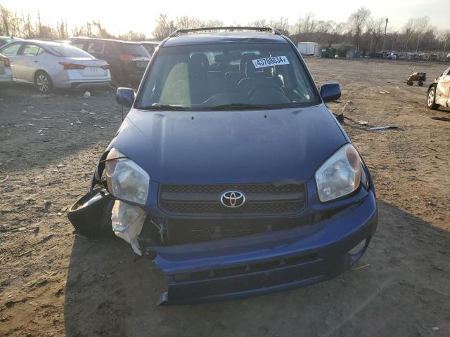 JTEHD20V246018349 - 2004 TOYOTA RAV4 BLUE photo 5