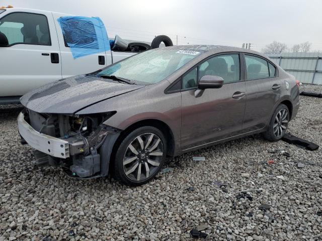 19XFB2F94FE042161 - 2015 HONDA CIVIC EXL ნაცრისფერი ფოტო 1