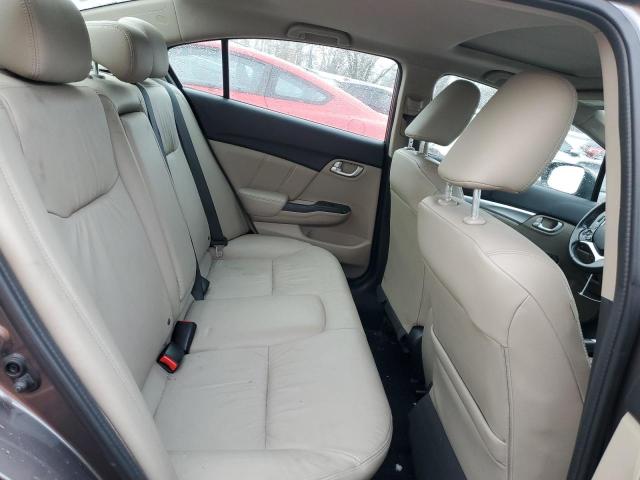 19XFB2F94FE042161 - 2015 HONDA CIVIC EXL ნაცრისფერი ფოტო 10